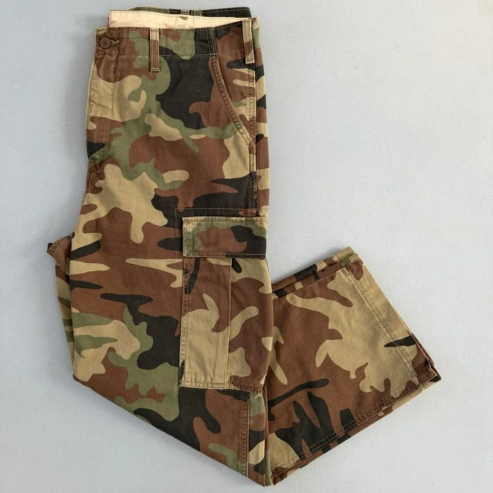 Levi's XX‎ Cargo Straight Fit Demitasse Phalarope Camo Cotton Twill Pants